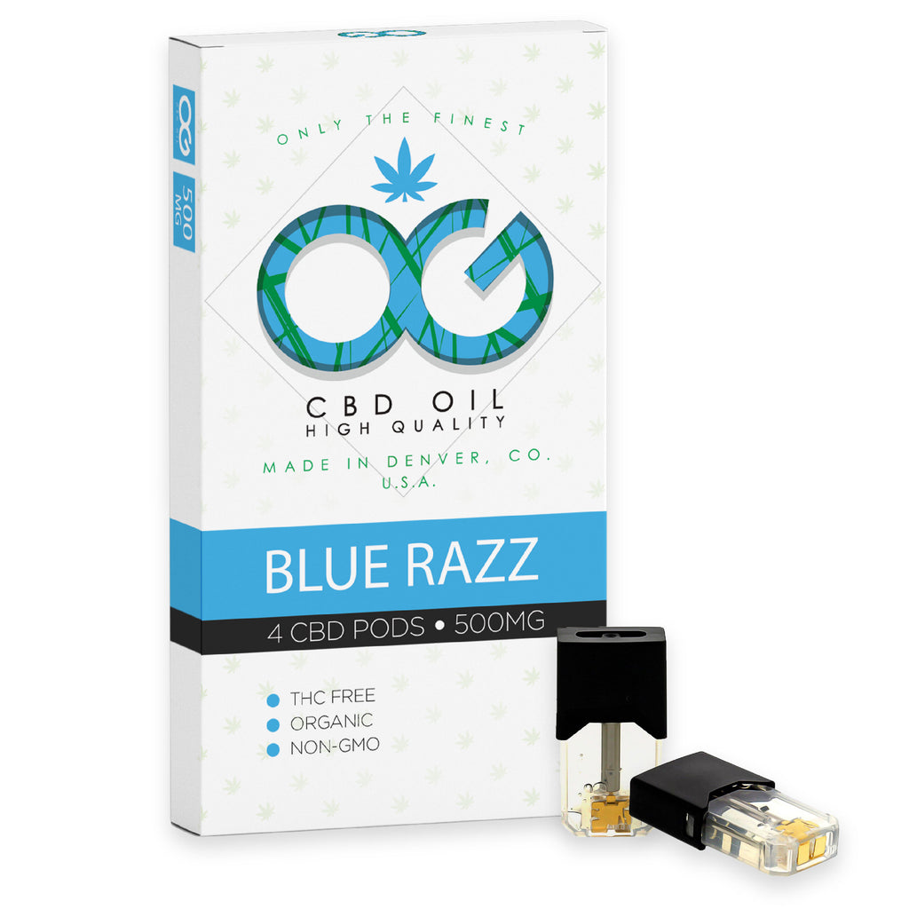 Blue Razz CBD Pods (Pack of 4)